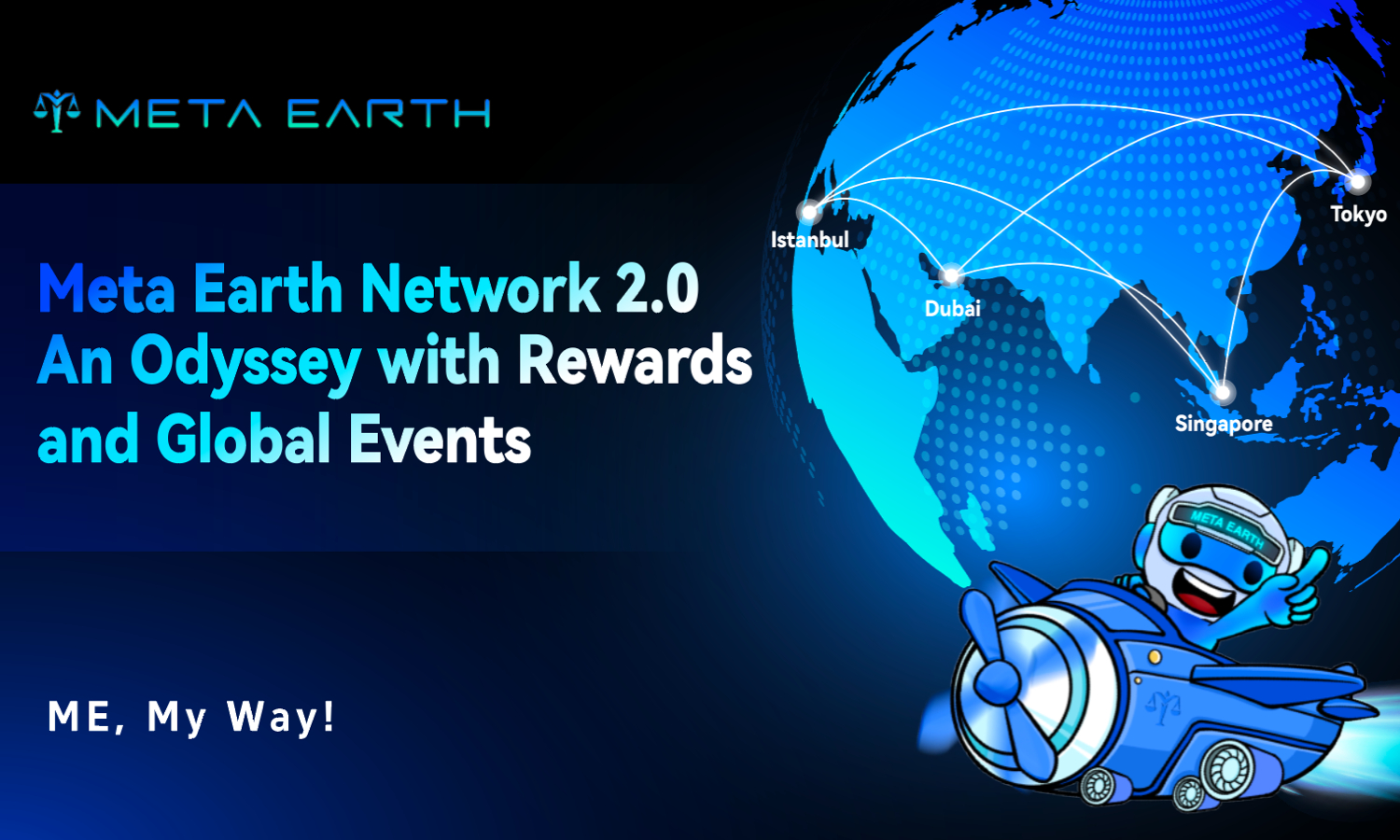 Meta earth network 2. 0: pioneering web3 innovation with rewards and global events