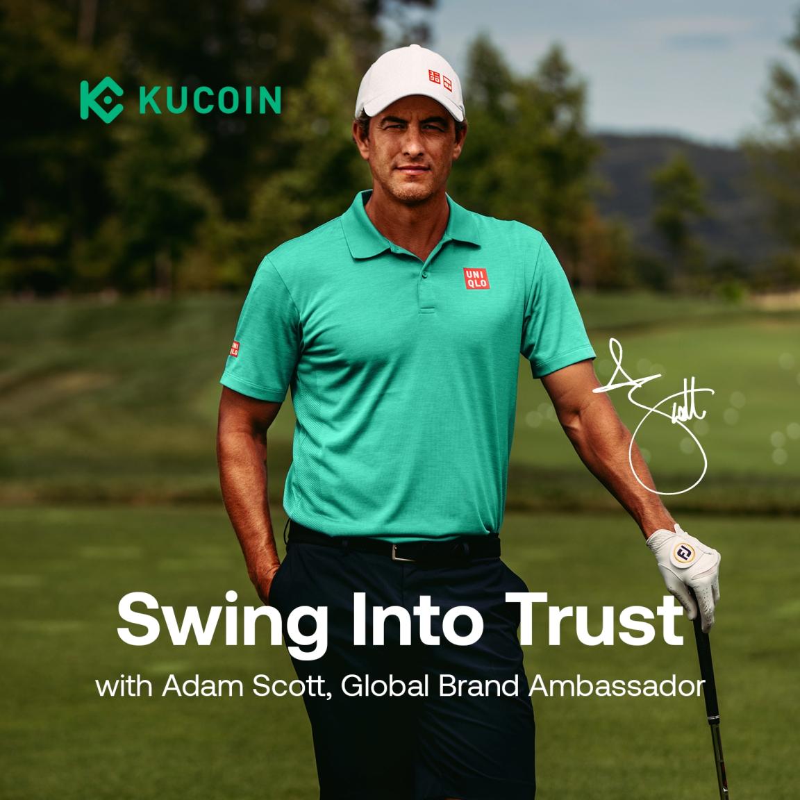 Kucoin partners with golf icon adam scott as global brand ambassador