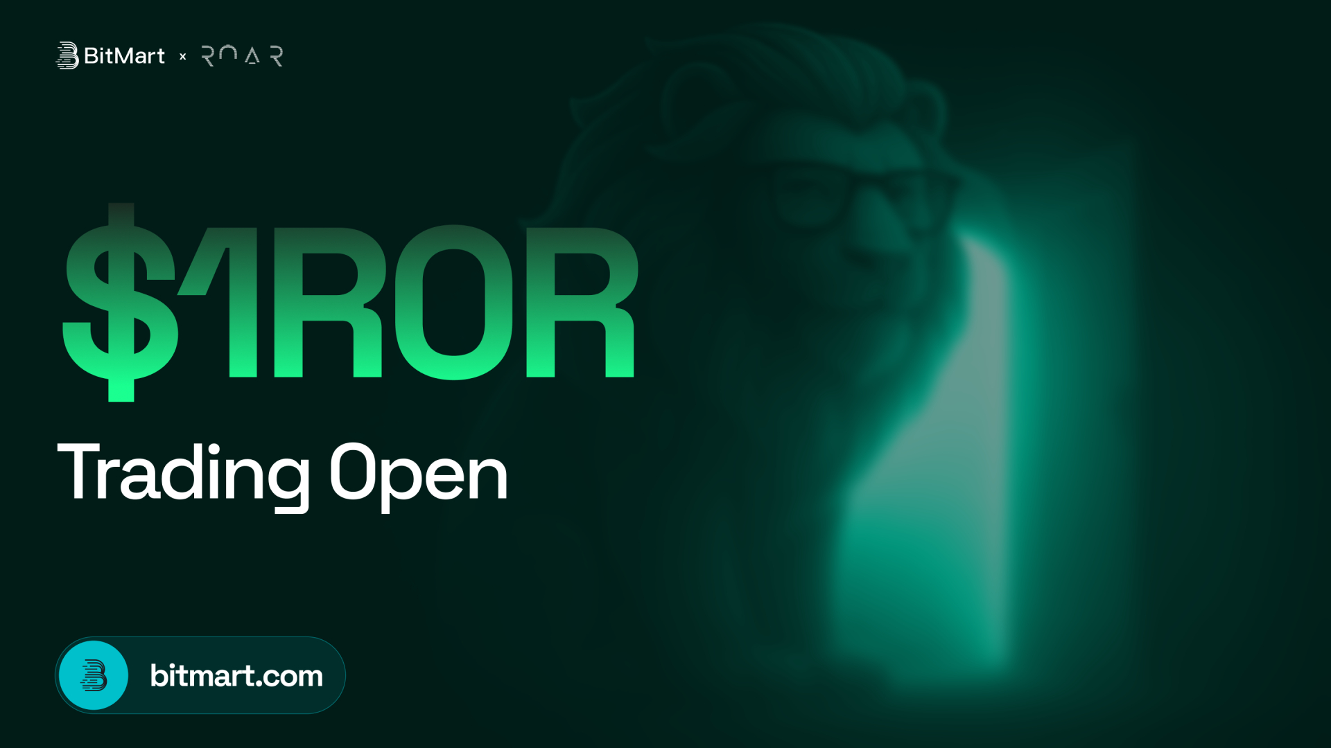 R0ar lists on bitmart: $1r0r makes cex debut