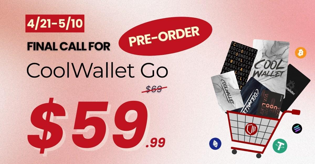 Coolbitx launches coolwallet go: the world’s first cold wallet with lifetime warranty