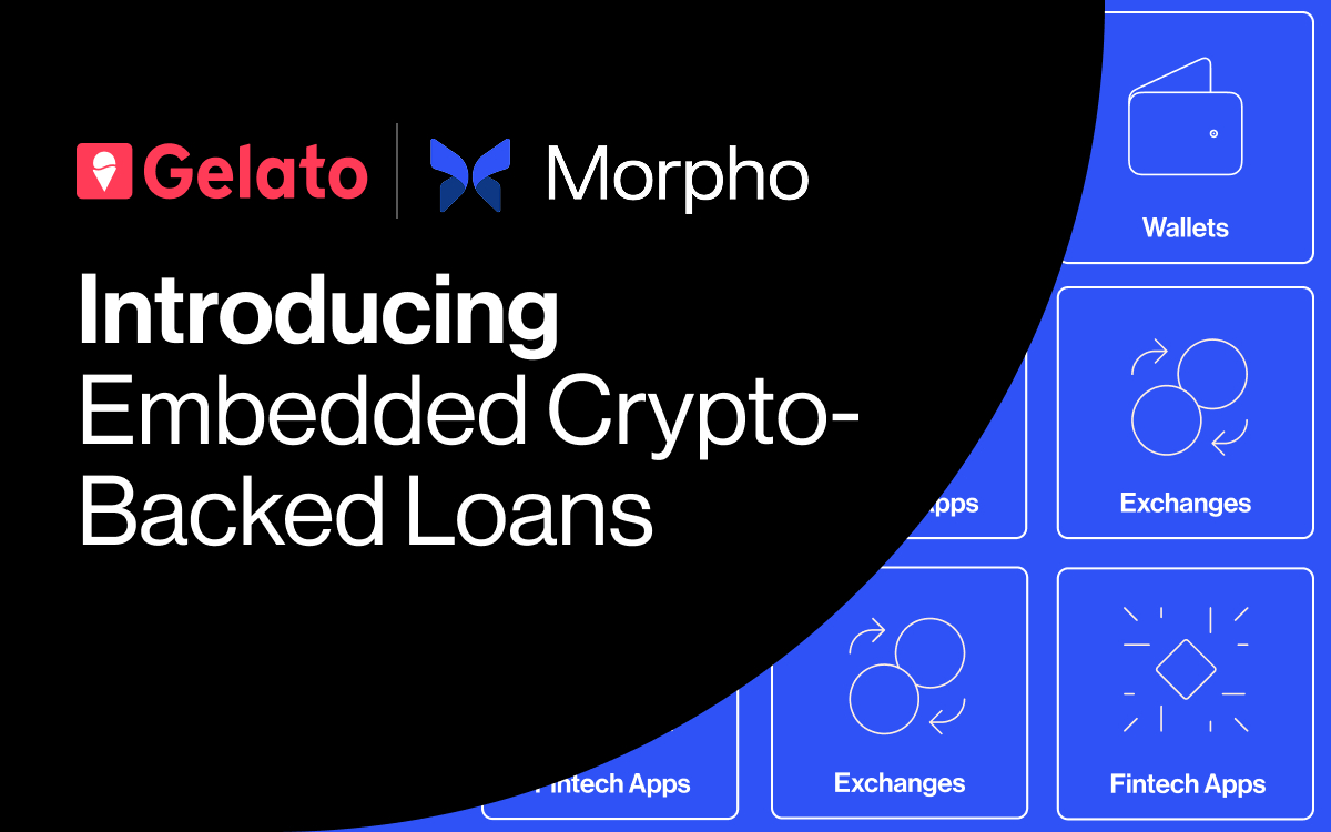 Gelato and morpho partner to offer embedded crypto-backed loans for wallets, brokers, and fintech apps