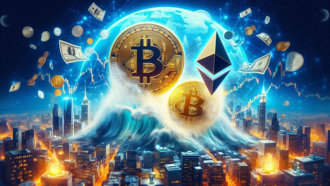 Crypto influx: bitcoin and ether command a record-breaking $17. 8b surge