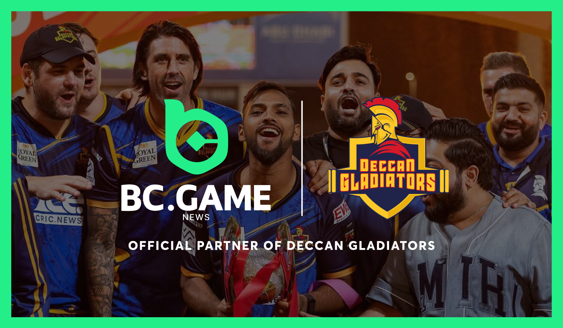 Bc. Game news backs deccan gladiators as title sponsor in 2025 abu dhabi t10 league