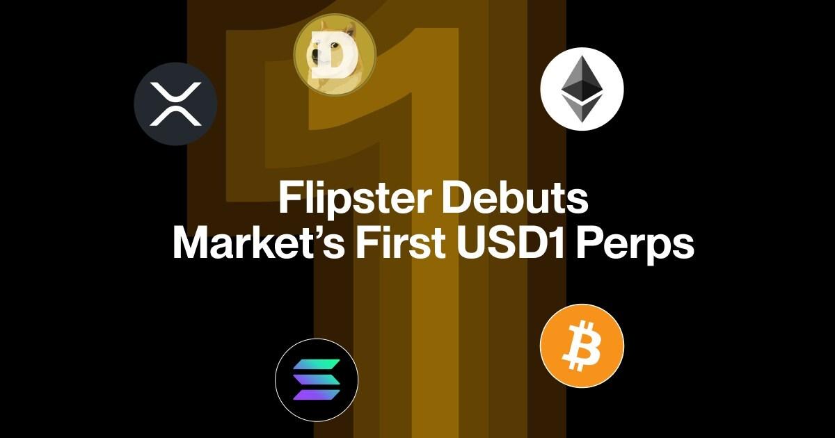 Flipster debuts market’s first usd1 perps for btc, eth, sol, xrp, and doge