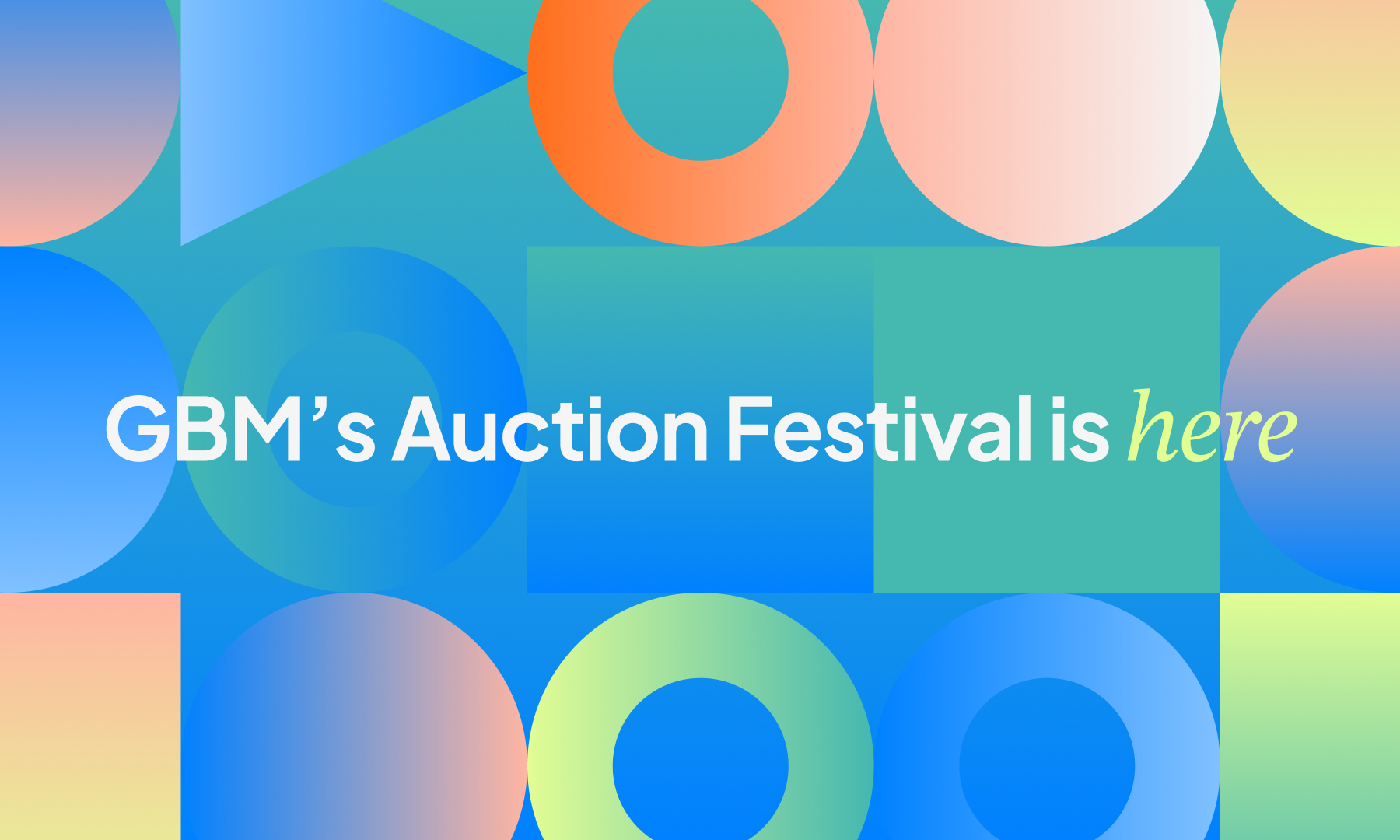 Gbm launches auction festival with the sandbox, aavegotchi, unstoppable domains, and more
