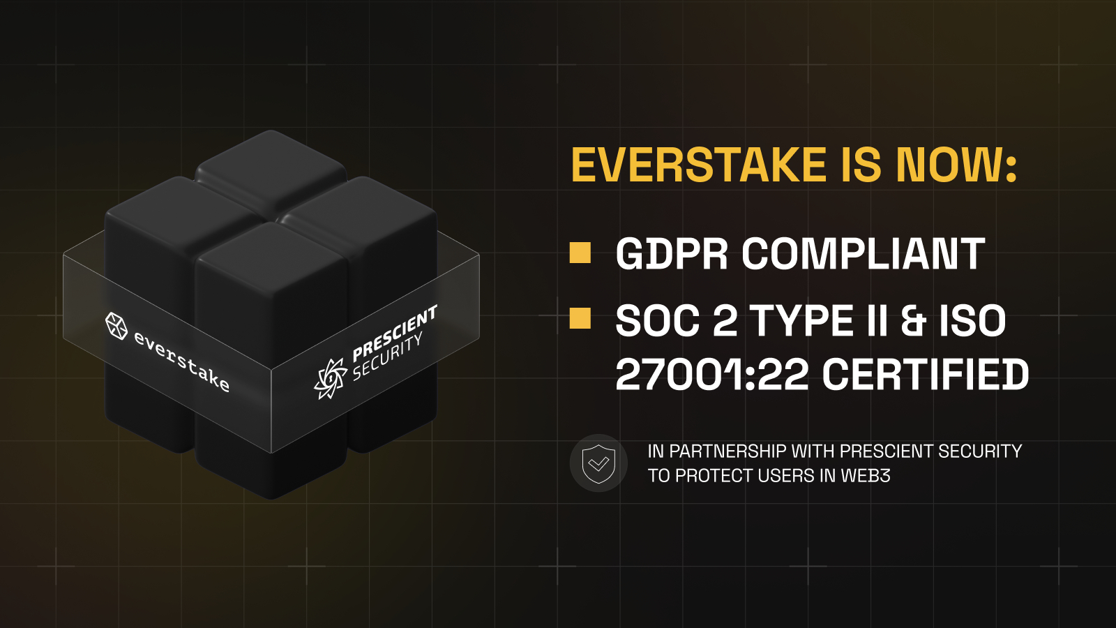 Everstake secures soc 2 type ii, iso 27001 & gdpr compliance to strengthen institutional-grade security