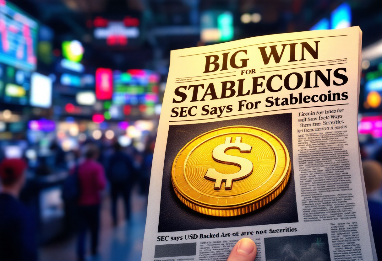 Big win for stablecoins sec says usd backed are not securities