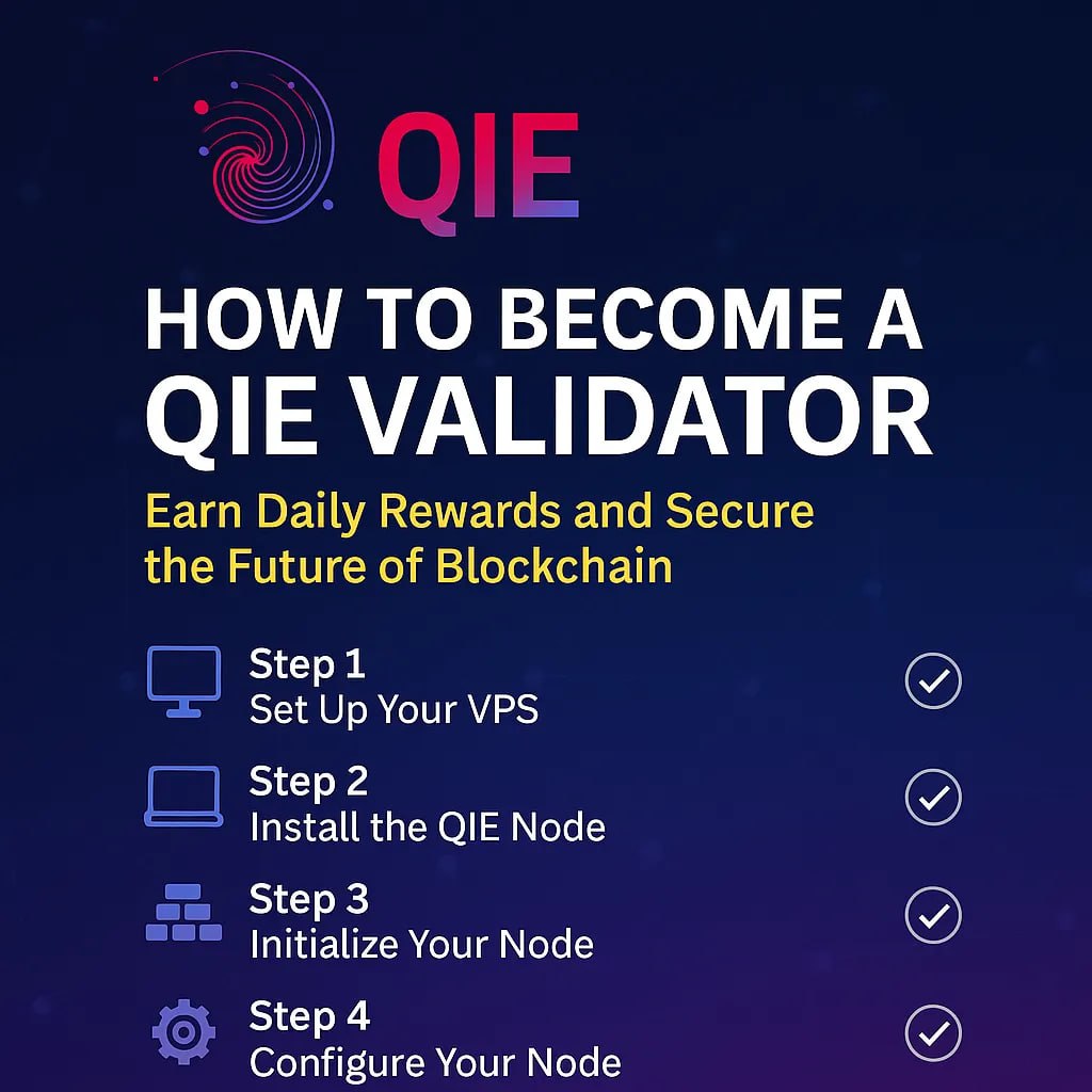 How to become a qie validator — earn daily rewards and secure the future of blockchain