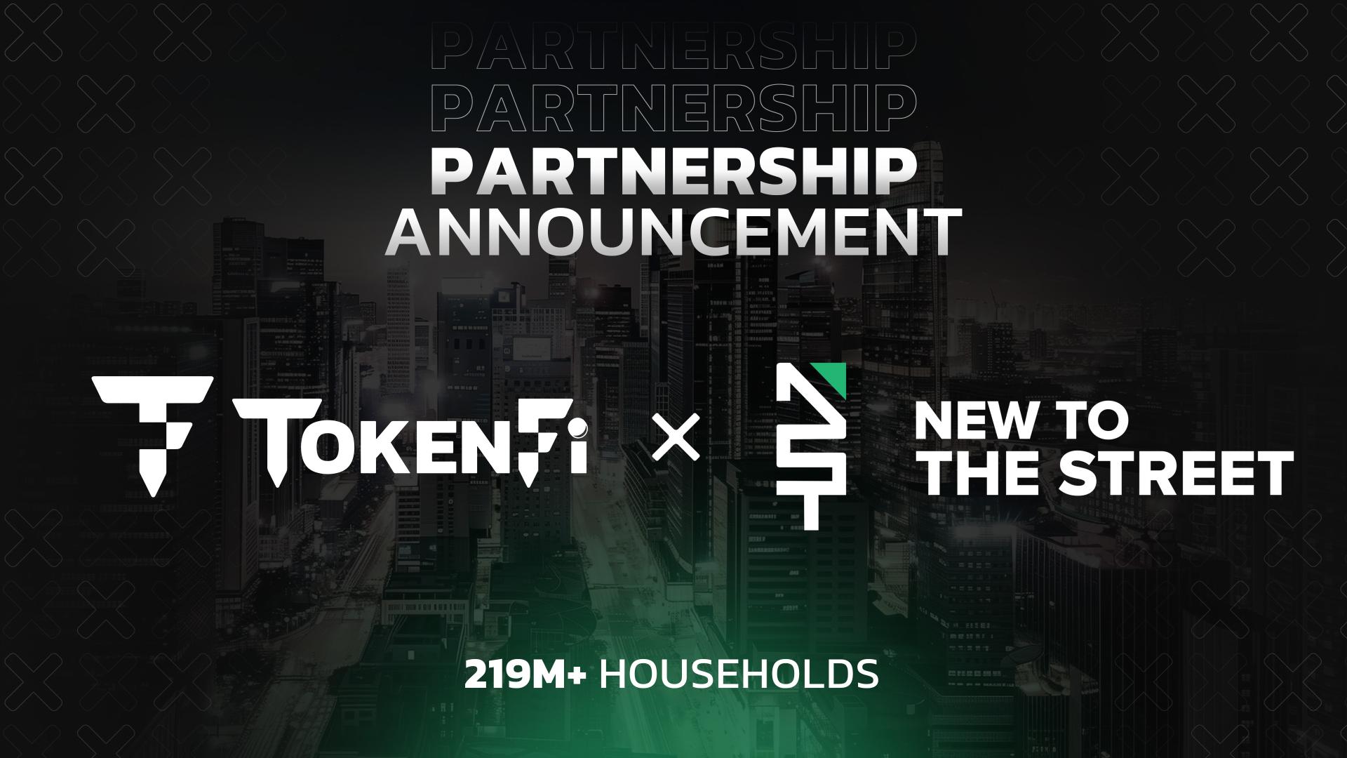 Tokenfi and new to the street announce national media partnership to reach 219m+ households