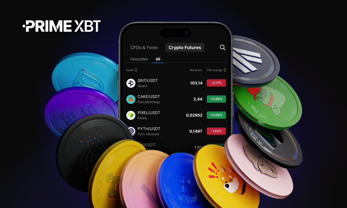 Primexbt expands crypto futures with 101 new coins, delivering best-in-class trading conditions