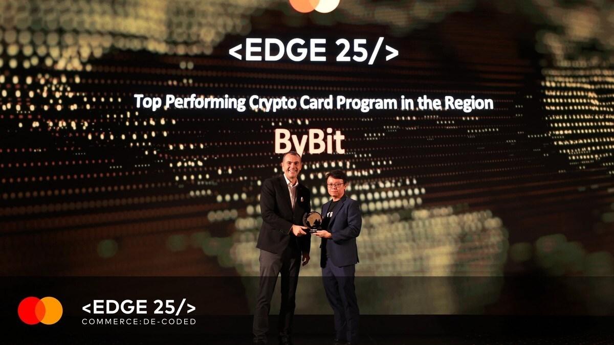 Bybit card honored as “the best performing crypto card” by mastercard at edge 2025