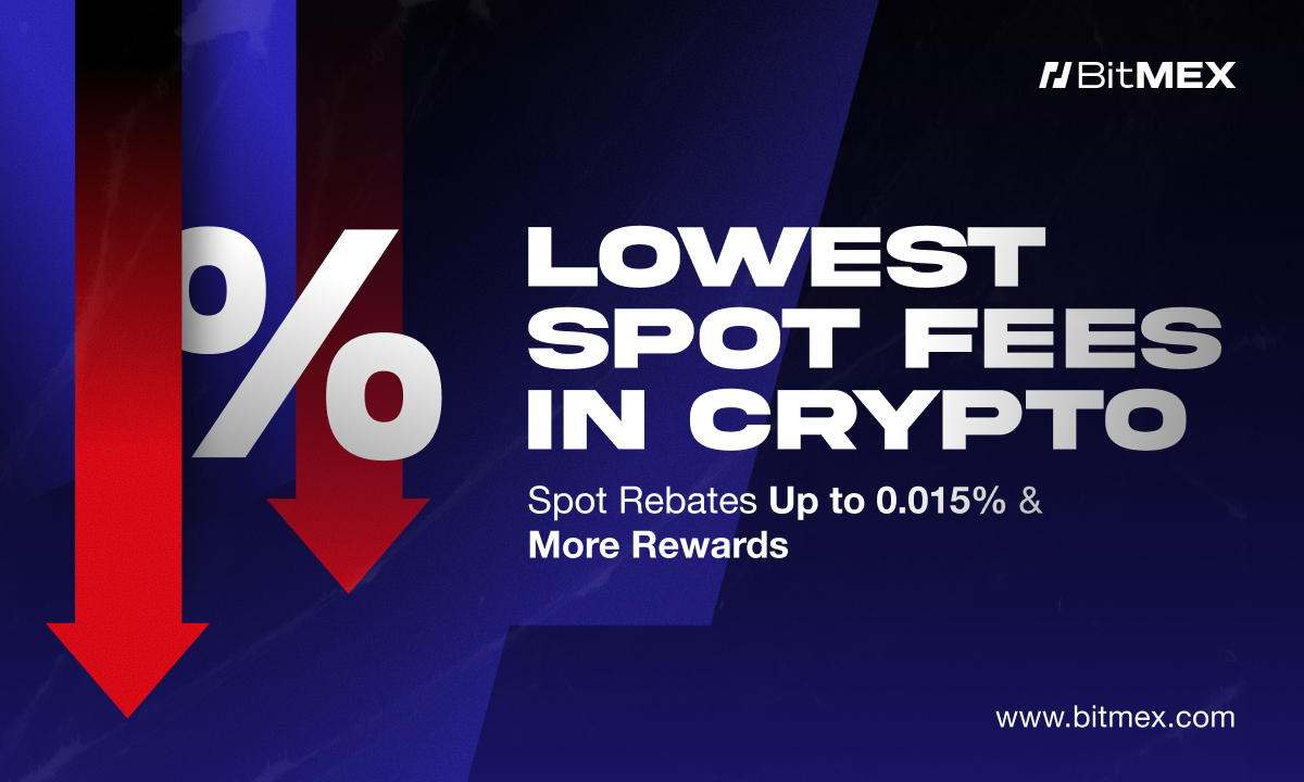Bitmex reduces spot fees by 50% and introduces maker rebates, paying traders to provide liquidity
