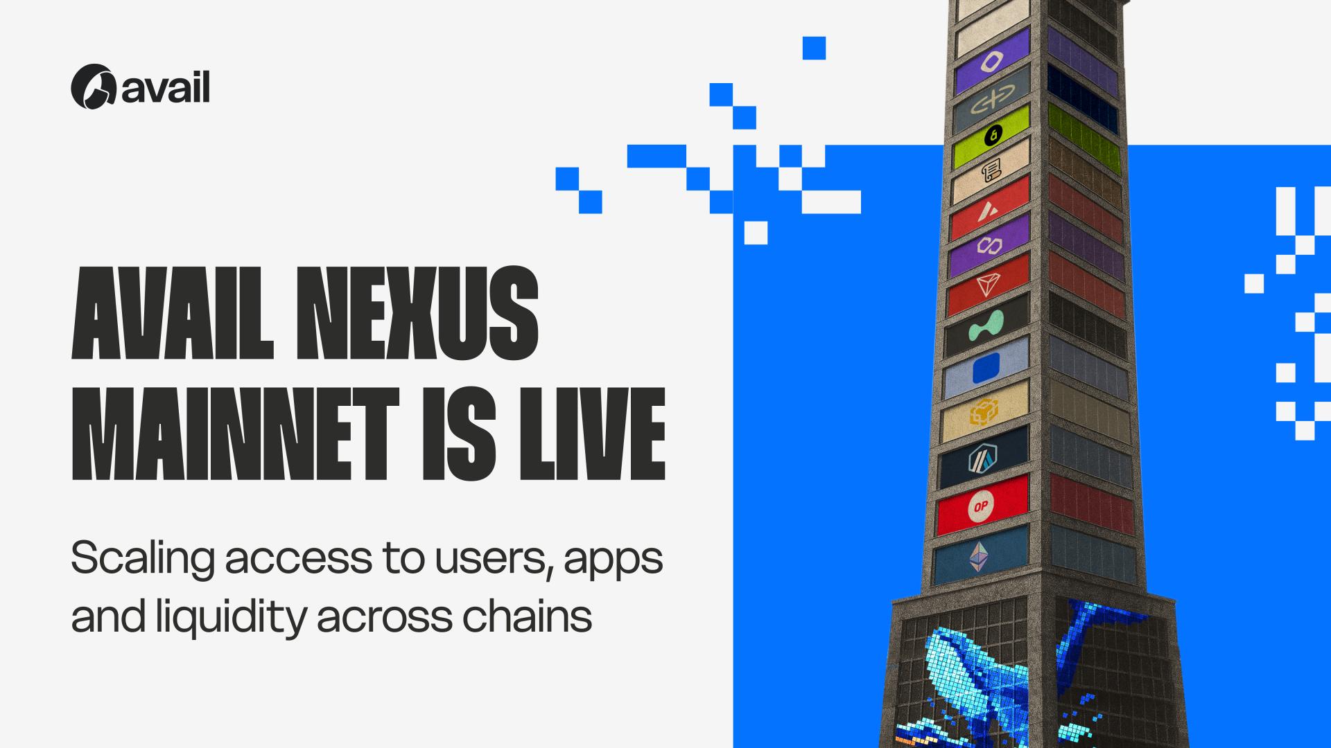 Avail launches nexus mainnet, unifies liquidity across ethereum, solana, evms