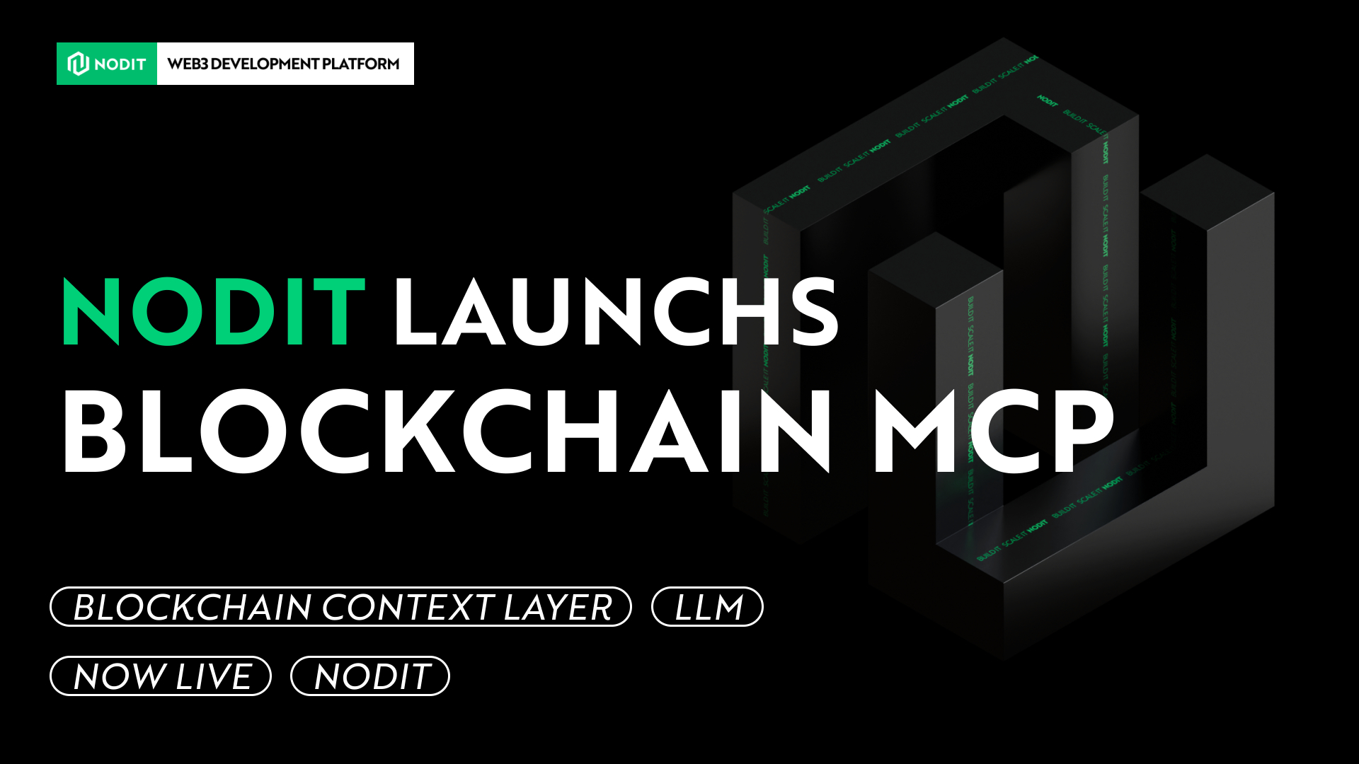 Nodit launches blockchain mcp to bring blockchain context to gpts and ai tools