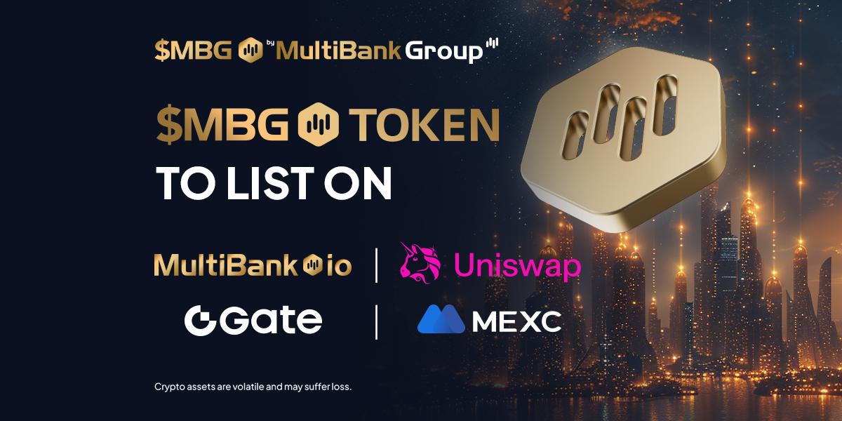 Multibank group to list $mbg token on gate. Io and mexc during official token generation event