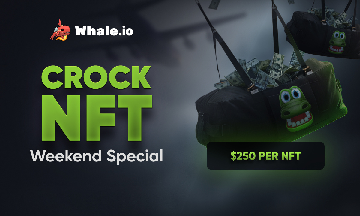 Whale. Io launches weekend sale campaign for crock dentist nfts and unlimited minting
