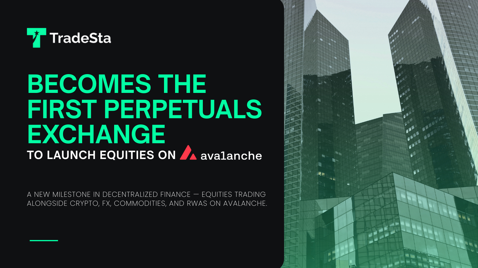 Tradesta becomes the first perpetuals exchange to launch equities on avalanche