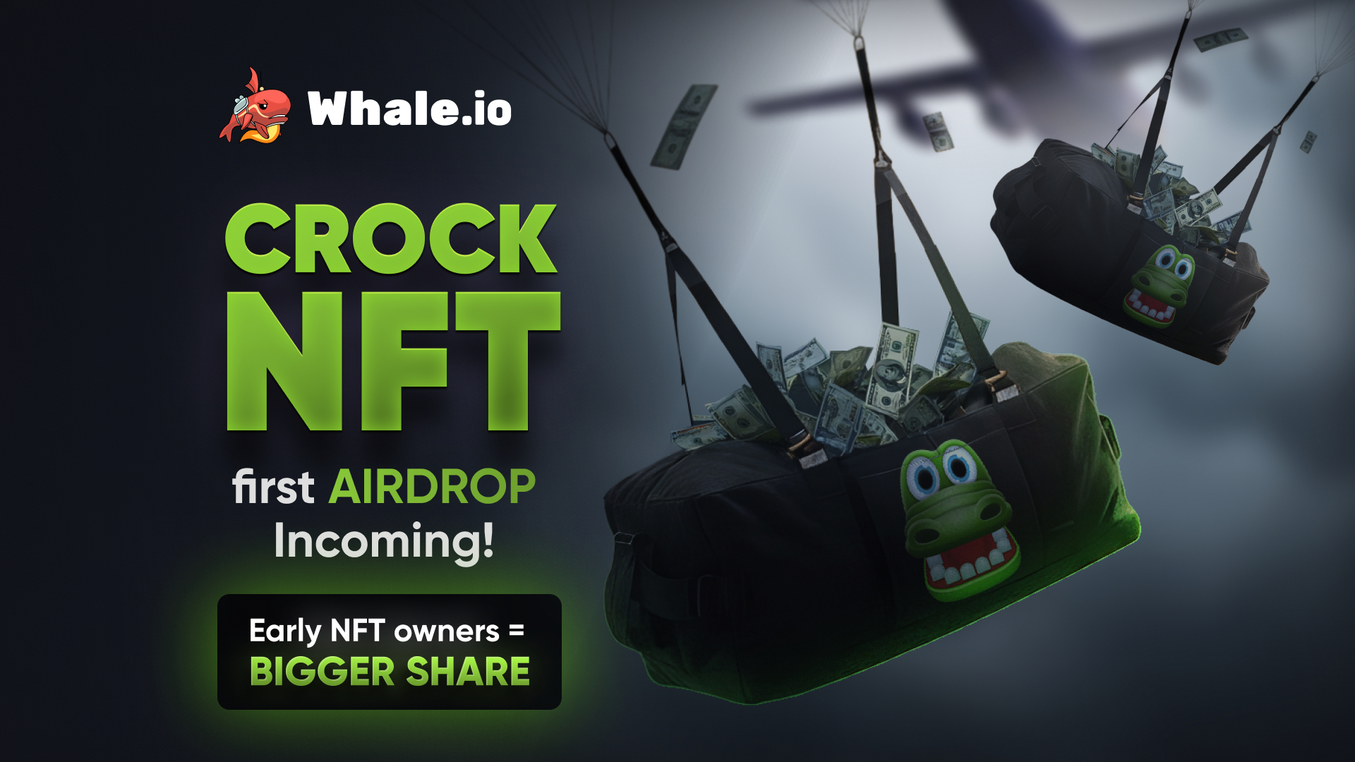 Whale. Io confirms first airdrop for crock dentist nft holders