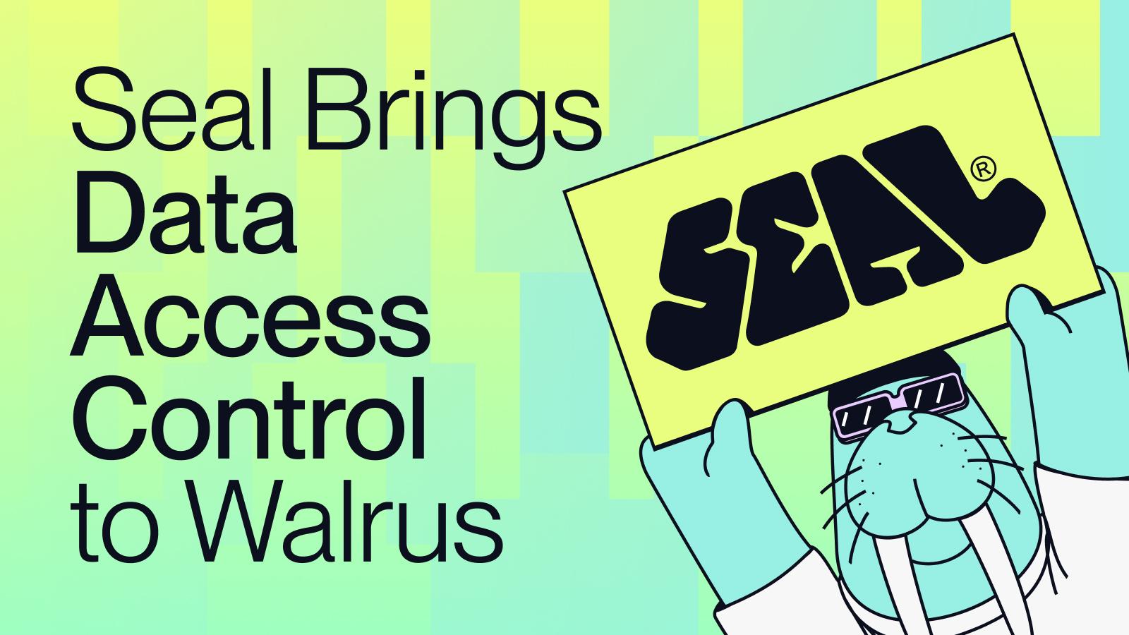 With seal, walrus becomes the first decentralized data platform with access controls