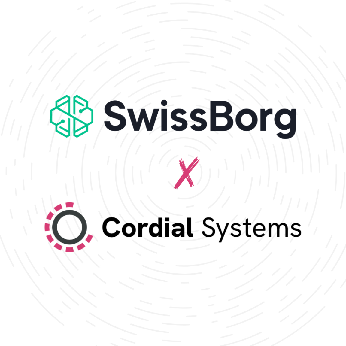 Swissborg cordial announcement graphic 1734443171fwe8glzzr1