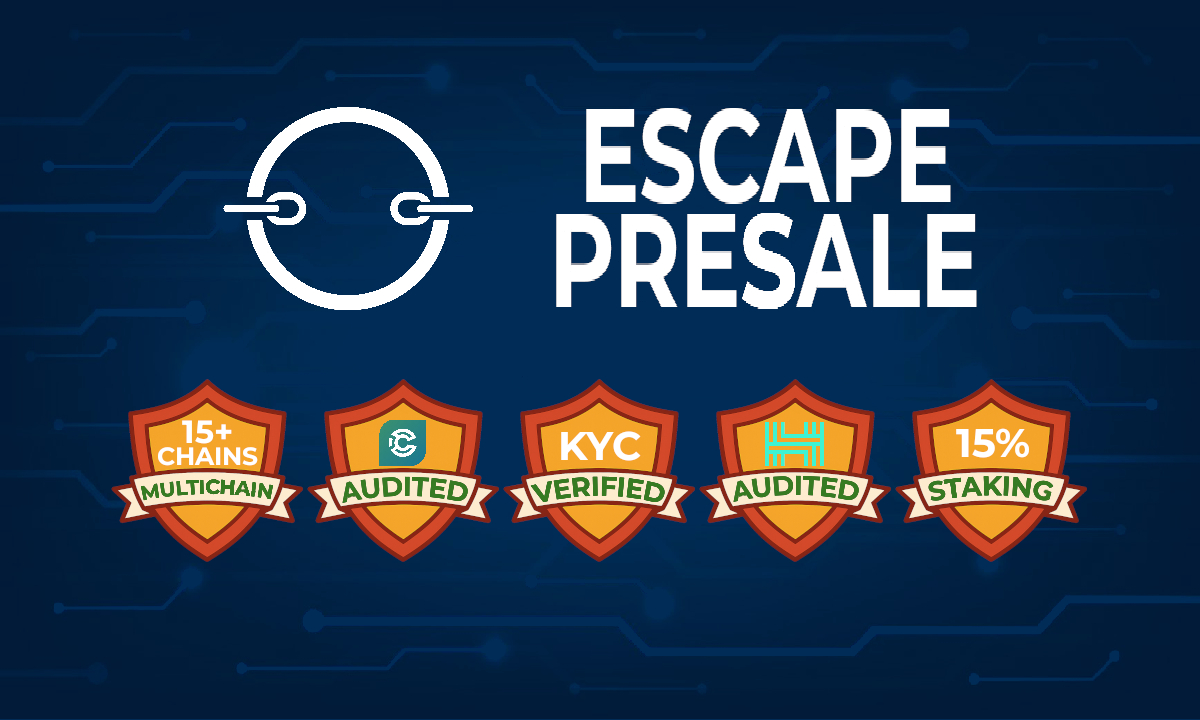 Escape presale live on ethereum with $280k raised, hacken audited and solidproof kyc verified