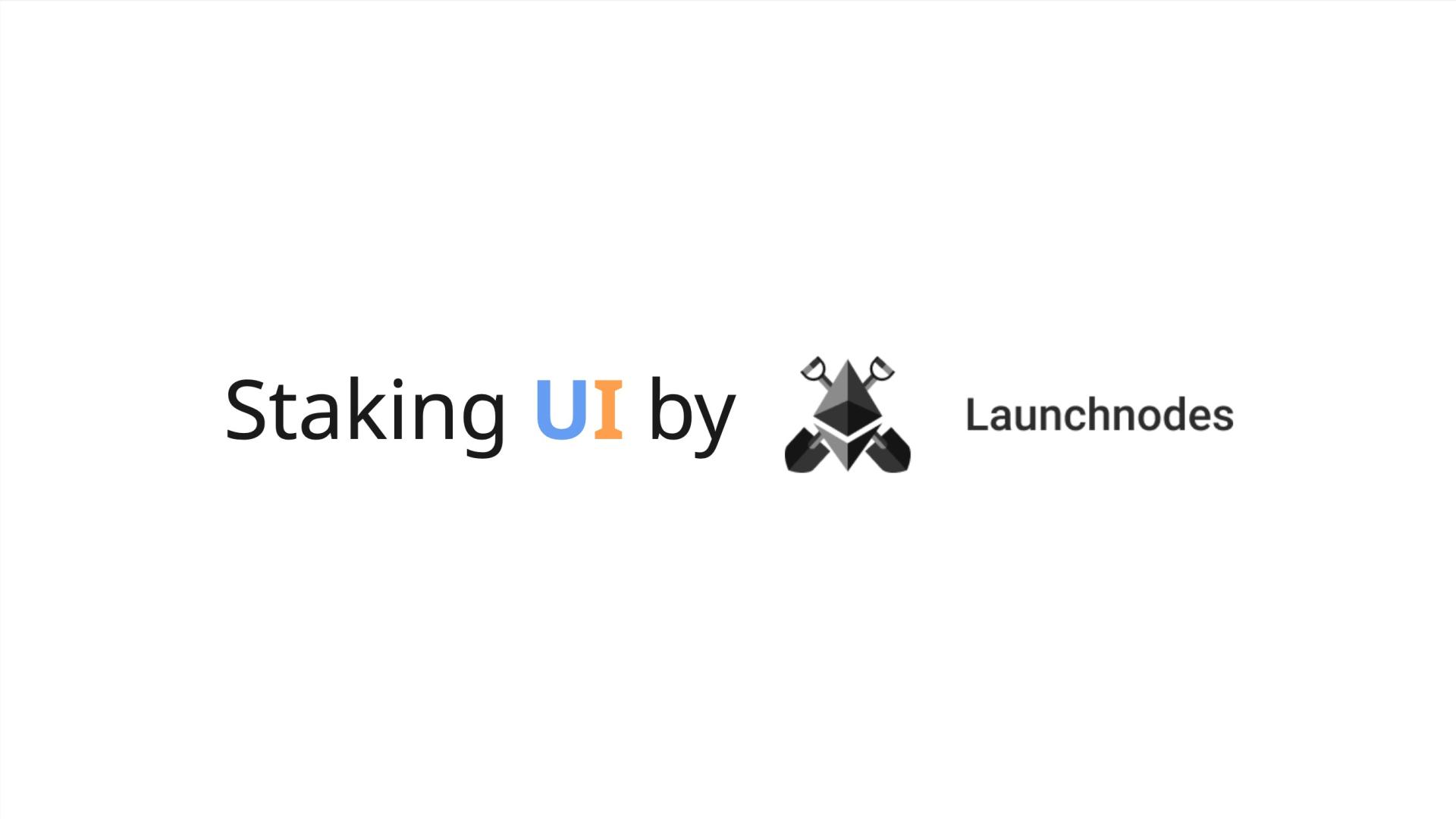 Ethereum solo staking, simplified: launchnodes releases new staking ui