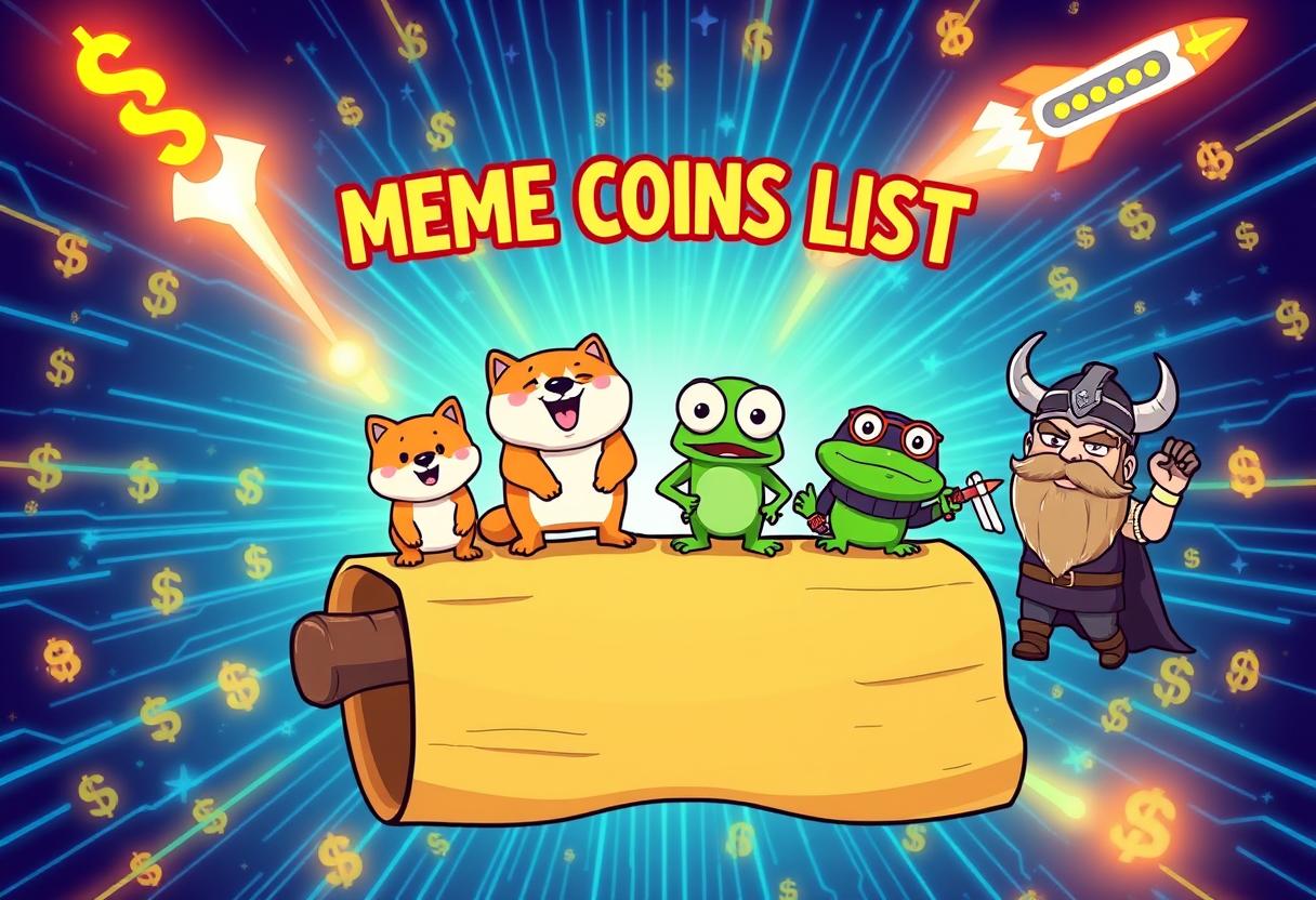Meme coins list: the craziest crypto trends you can’t ignore