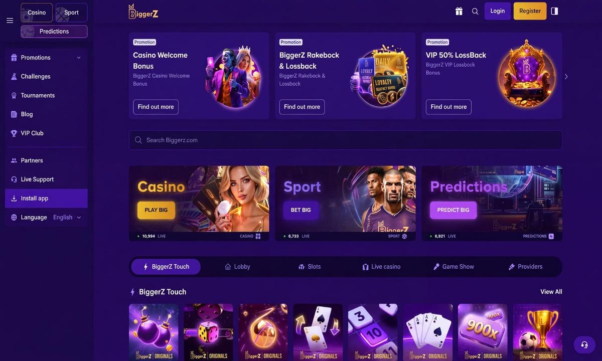 Biggerz crypto casino sportsbook prediction