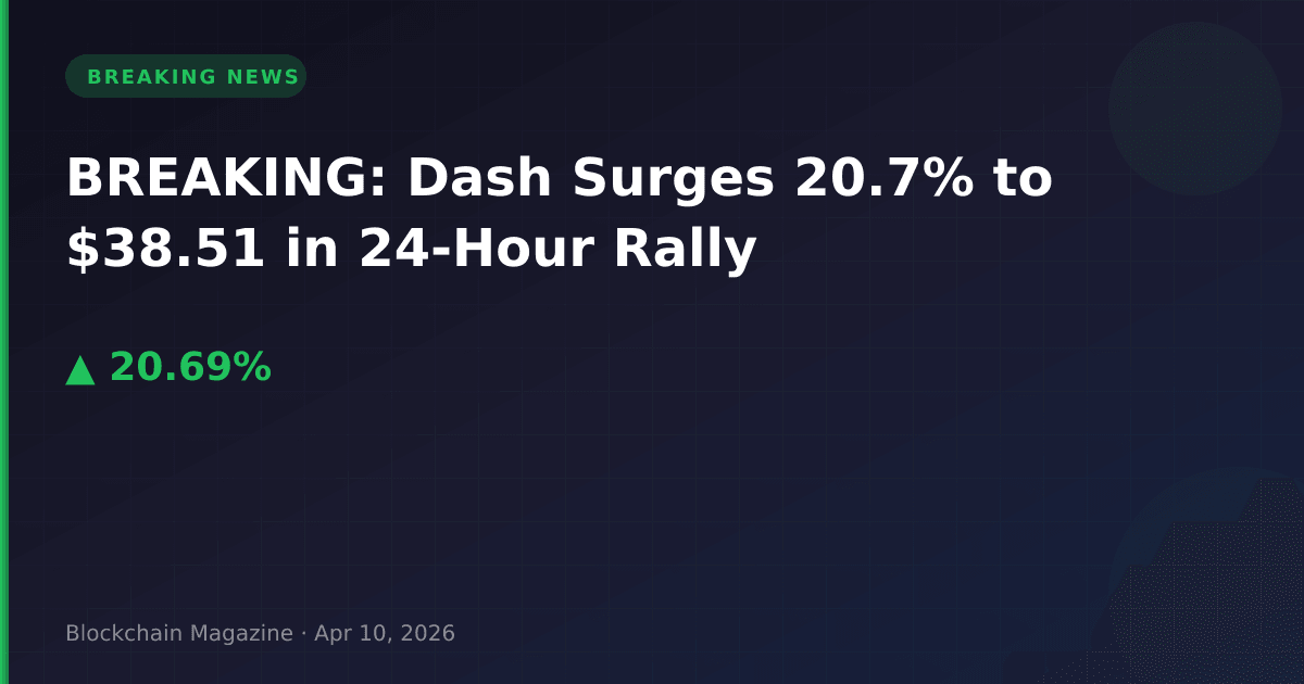 Breaking: dash surges 20. 7% to $38. 51 in 24-hour rally