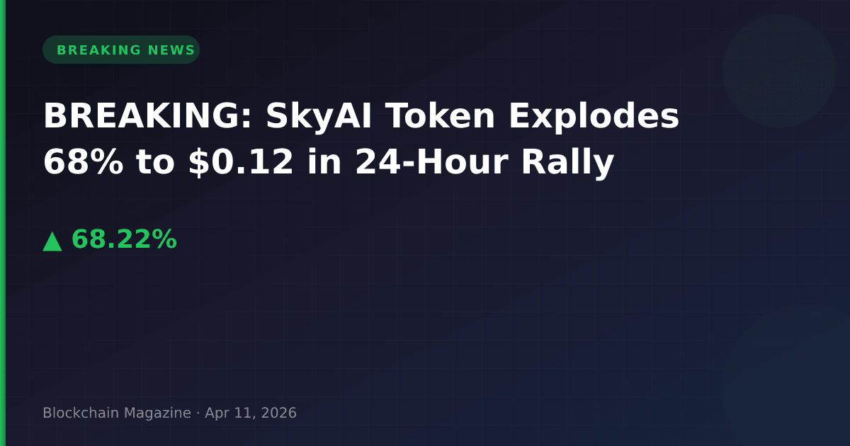 Breaking: Skyai Token Explodes 68% To $0.12 In 24-Hour Rally 6 Breaking: skyai token explodes 68% to $0. 12 in 24-hour rally