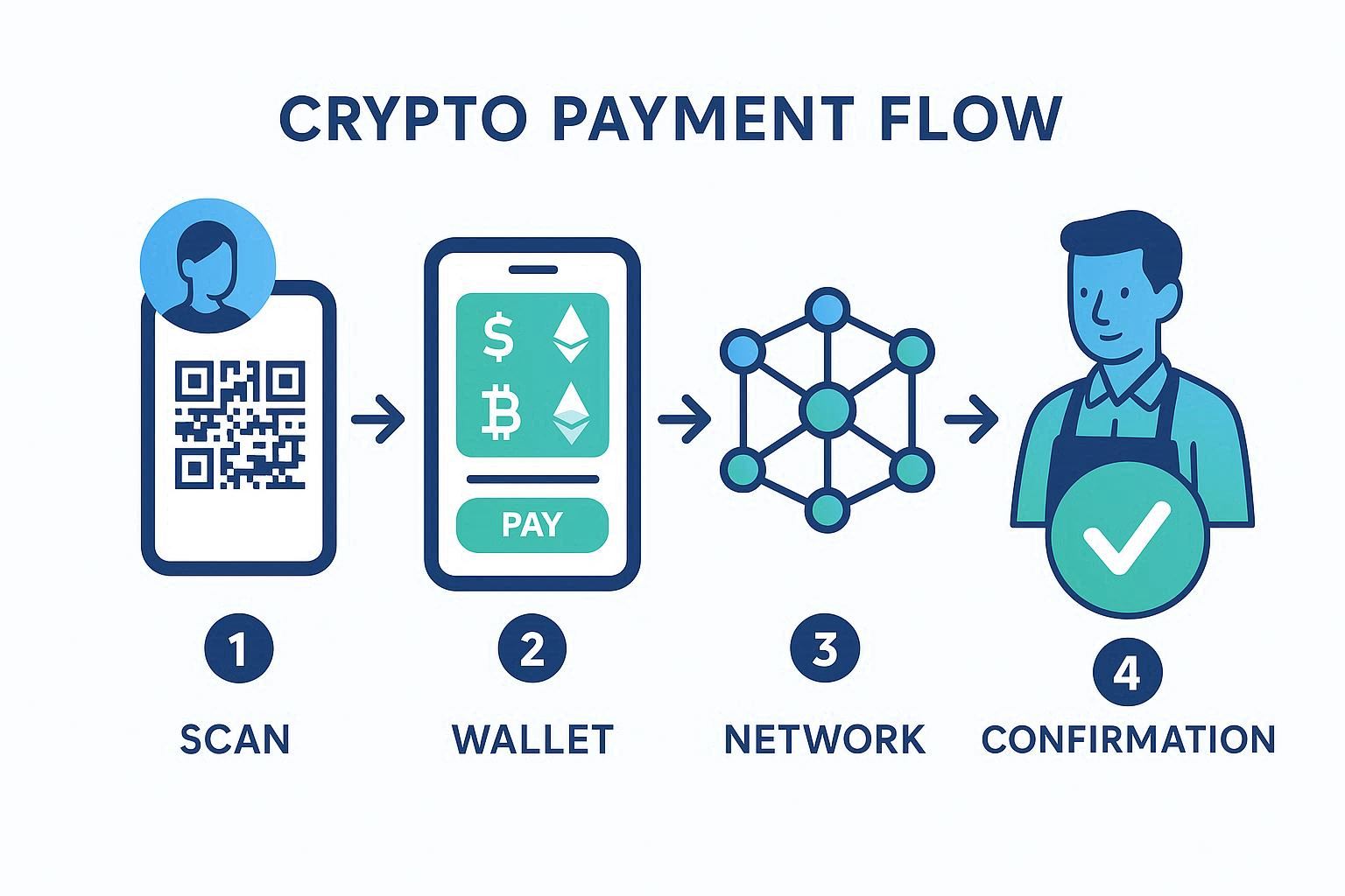 Crypto payment process