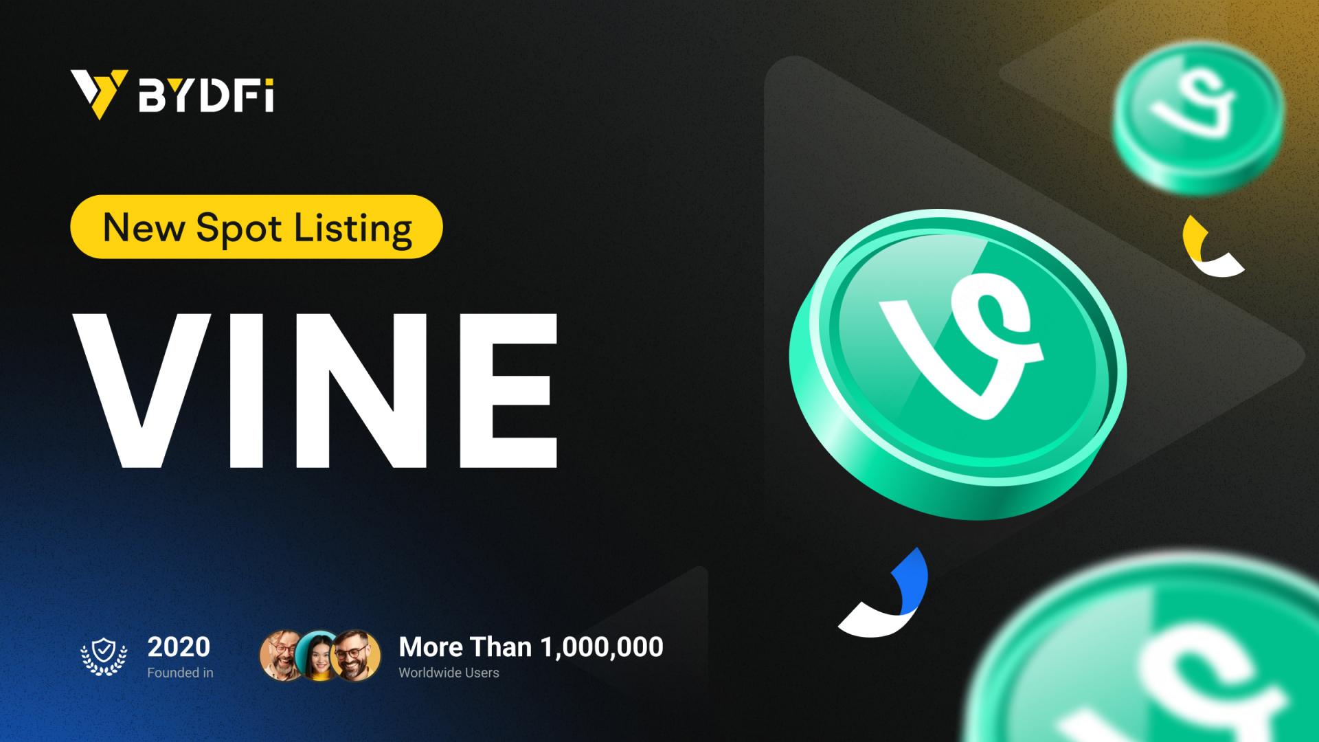Vine Token Hits $400 Million Market Cap, Now Available For Trading On Bydfi 6 En