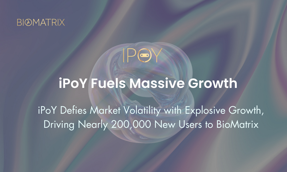 User growth surges across biomatrix ecosystem after ipoy debut
