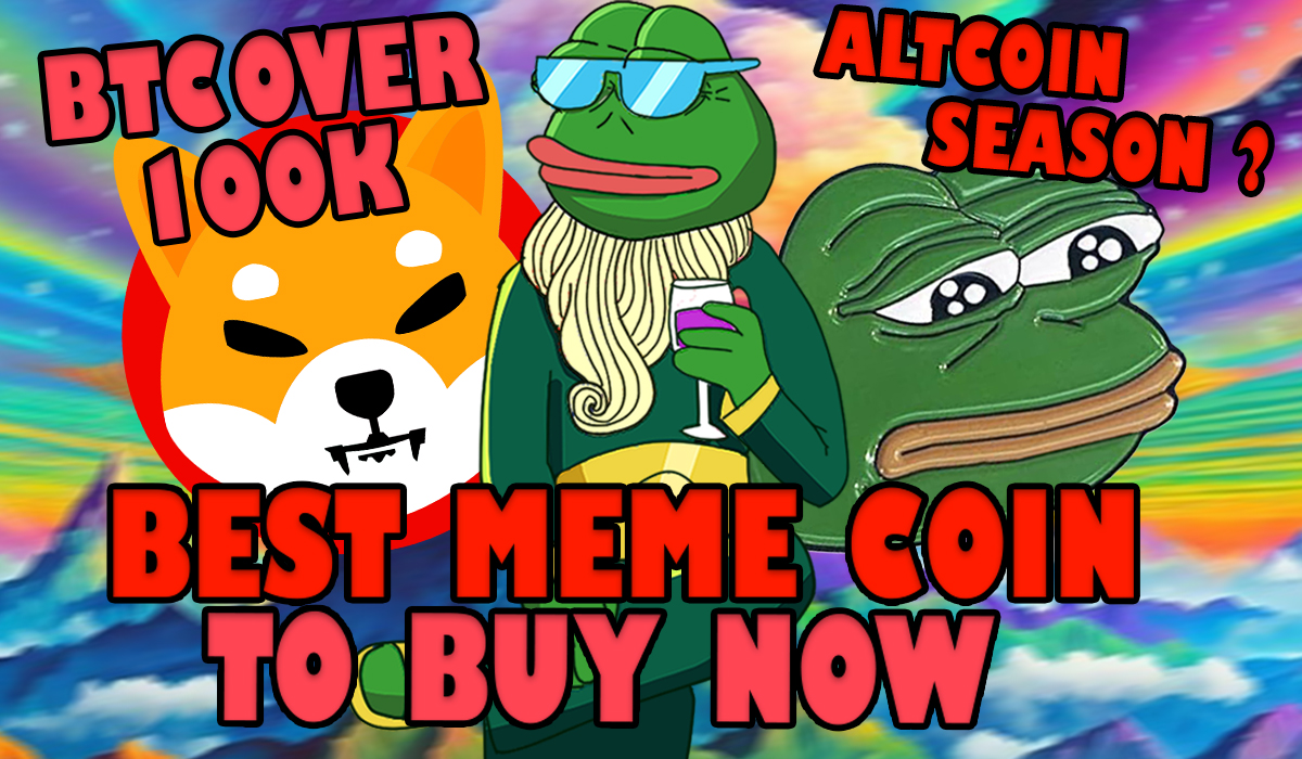 Best meme coin to buy now for x100 gains as btc holds strong above 100k, pepe, shiba, or pepeto?