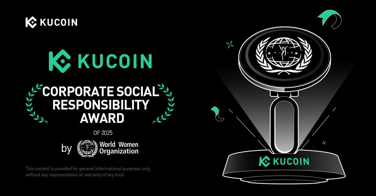 Kucoin receives the unwwo “2025 corporate social responsibility award”