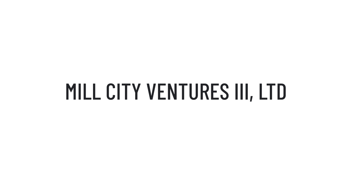 Mill city ventures iii, ltd. Announces $450,000,000 private placement to initiate sui treasury strategy