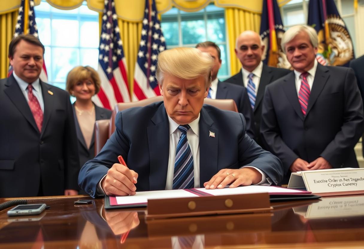 Trump’s executive order signals lighter touch on crypto regulation to boost u. S. Industry