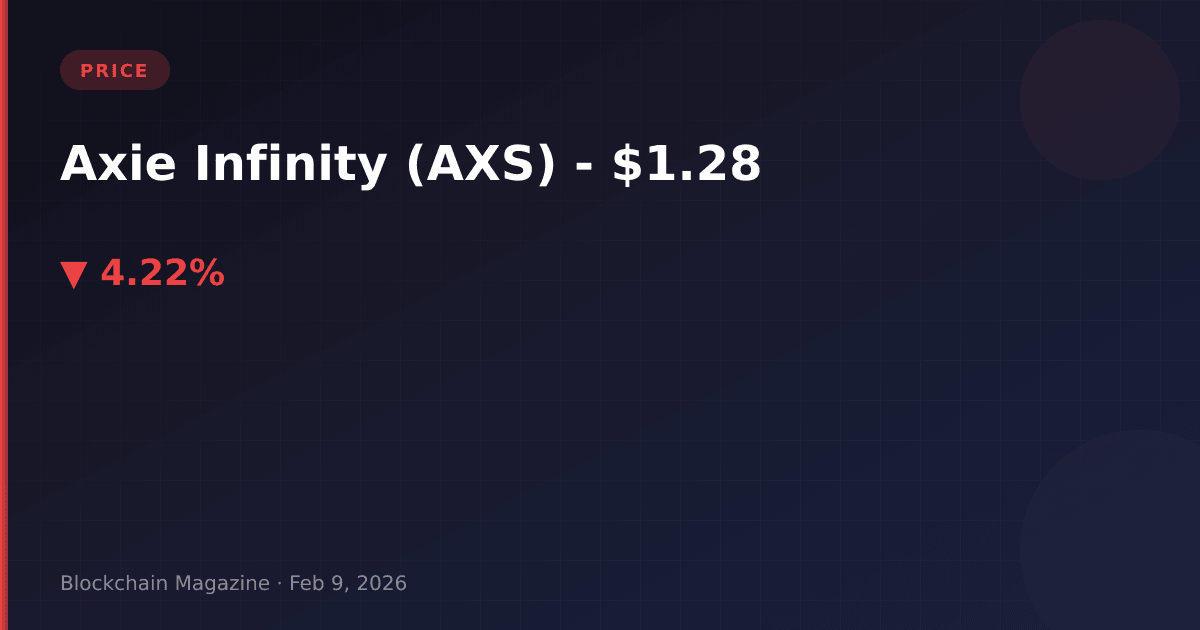 Axie infinity (axs) price today, live chart & market cap | axs to usd converter