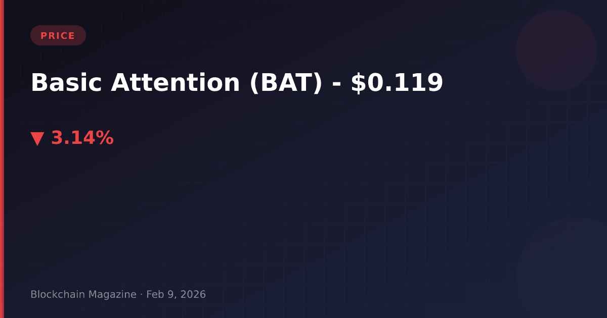 Basic attention token (bat) price today, live chart & market cap | bat to usd converter