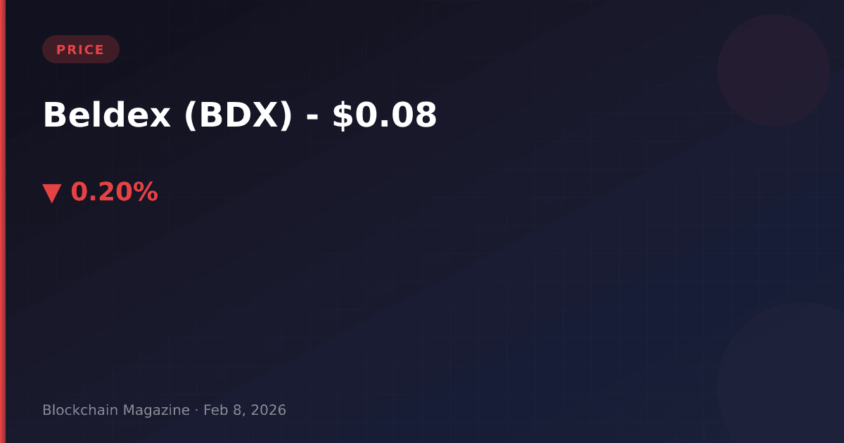 Beldex (bdx) price today, live chart & market cap | bdx to usd converter