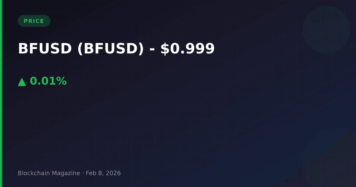 Bfusd price today: live bfusd to usd chart & market cap | rank #57