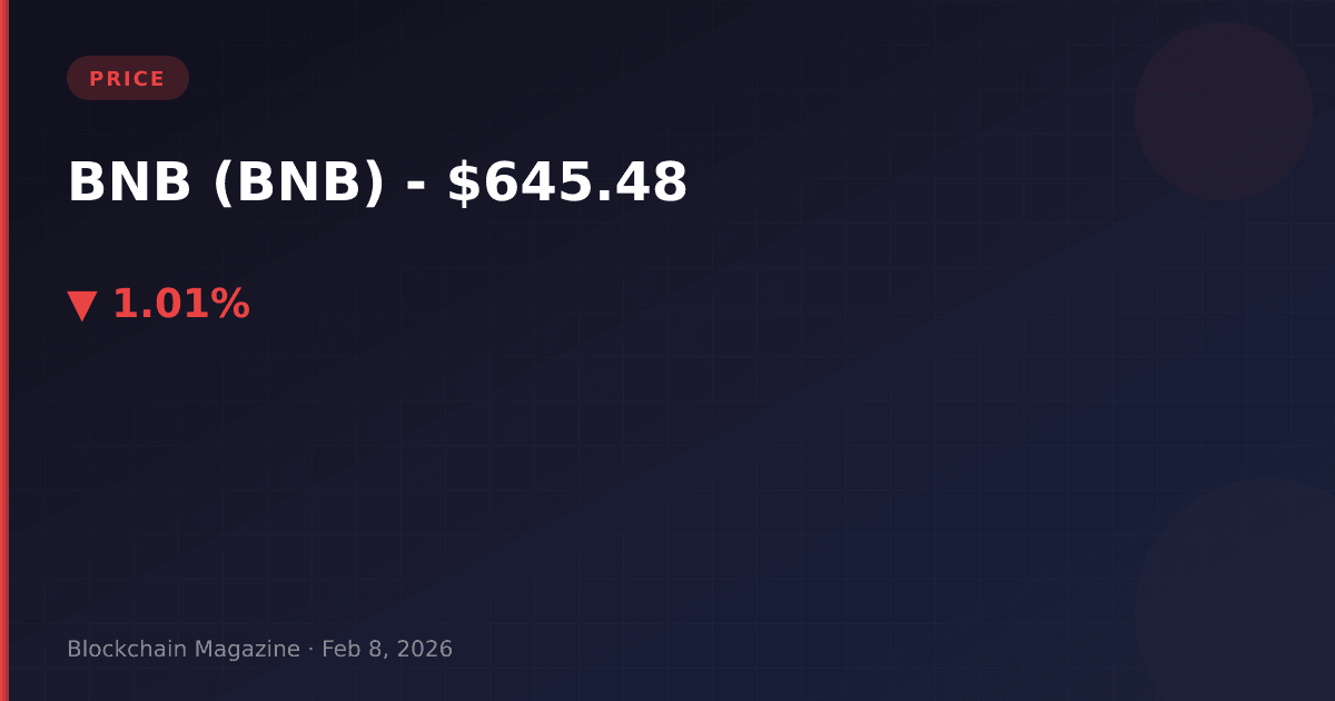 Bnb price today | bnb to usd live chart, market cap & binance coin analysis