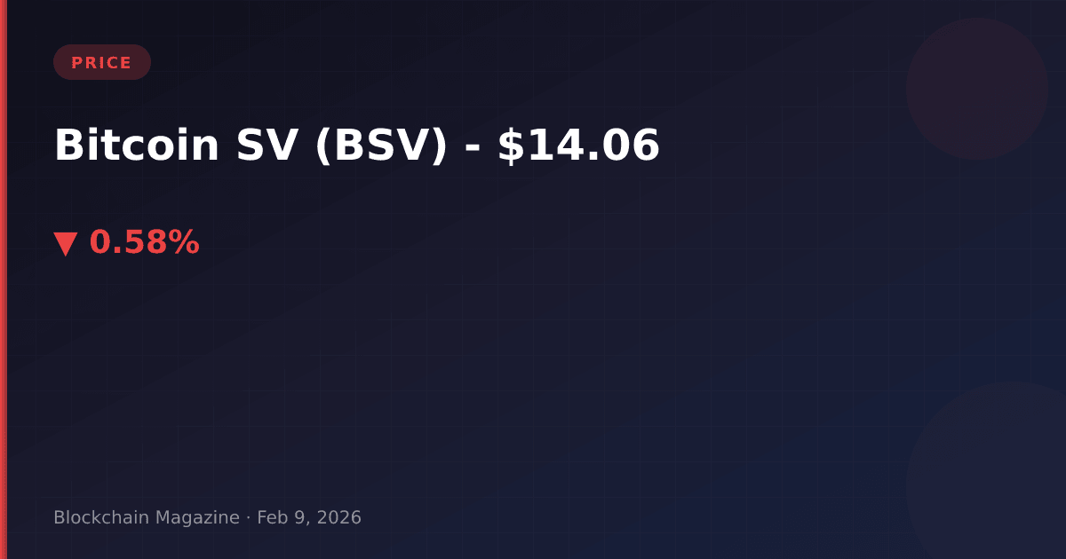 Bitcoin sv (bsv) price today, live chart & market cap | bsv to usd converter