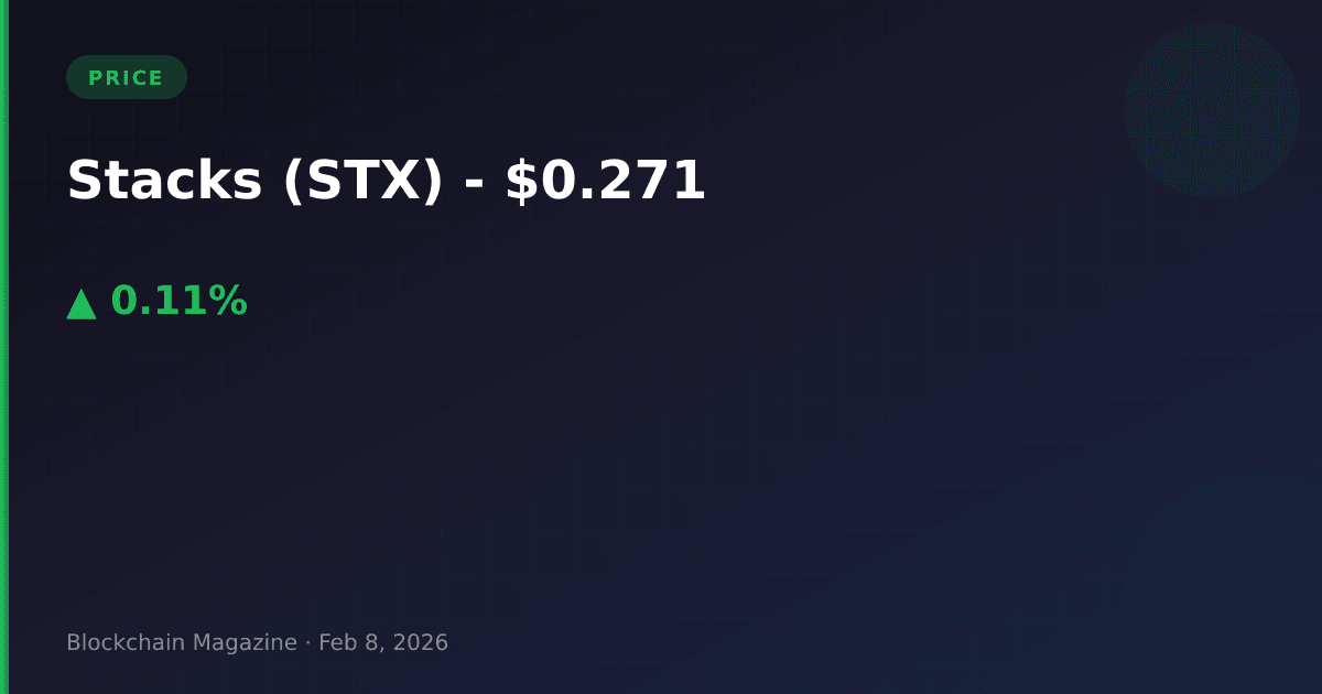 Stacks (stx) price today, live chart & market cap | stx to usd converter