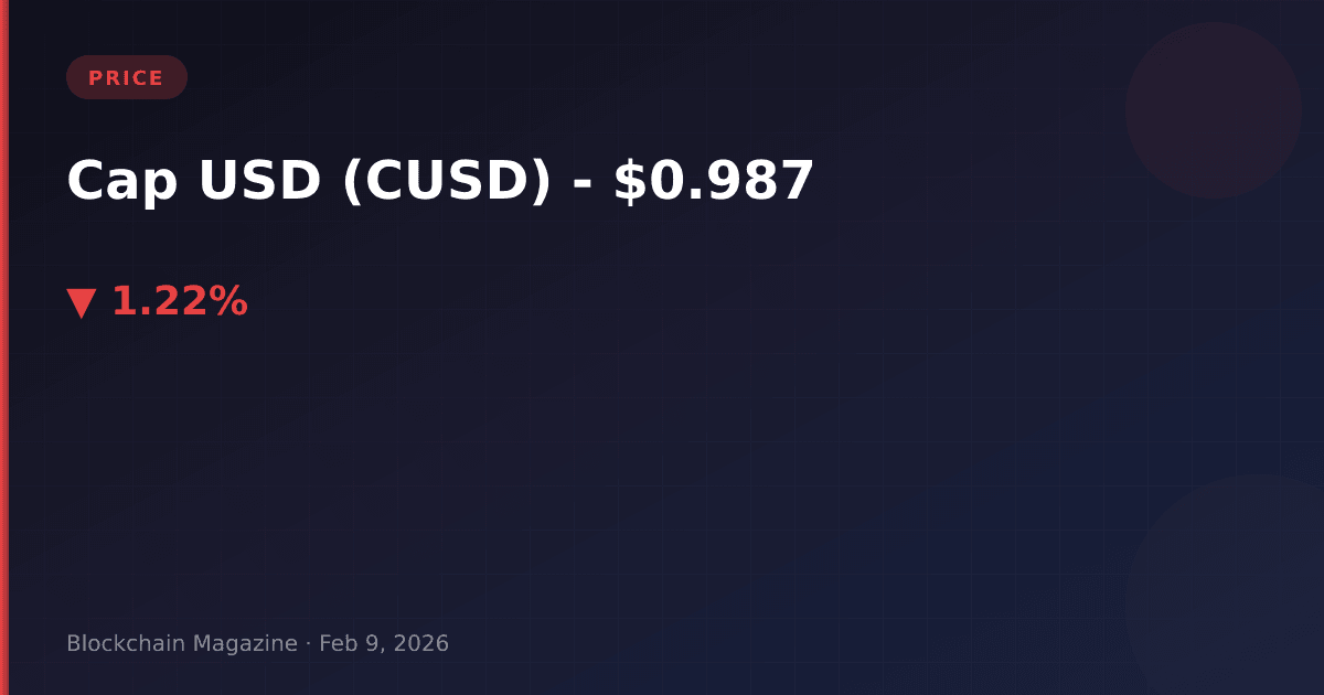 Cap usd (cusd) price today: live chart, market cap & cusd to usd converter | crypto price tracker