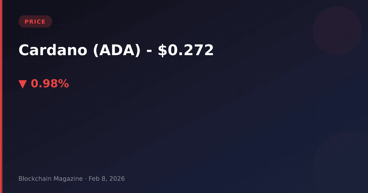 Cardano (ada) price today, live chart & market cap | ada to usd converter