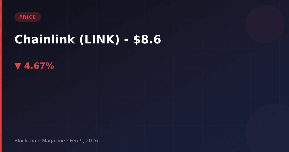 Chainlink (link) price today, live chart & market cap | 2026 data