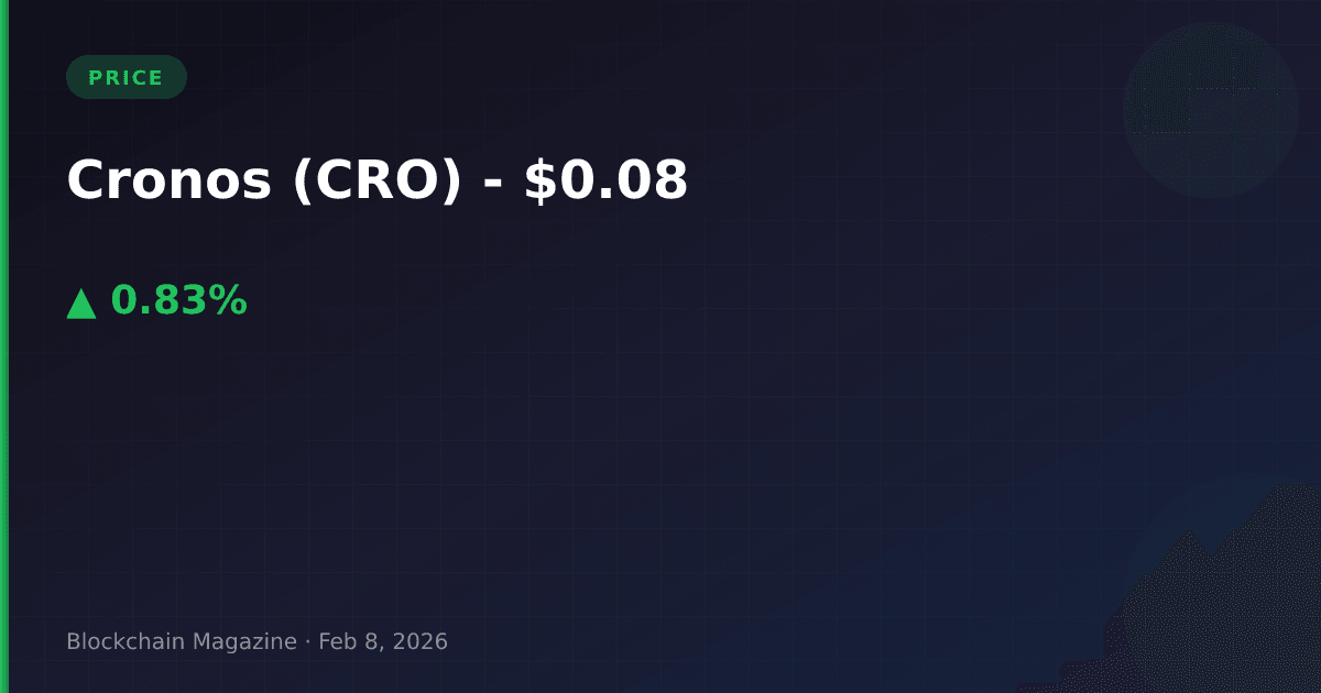 Cronos (cro) price today: live chart, usd converter & market cap | cro to usd