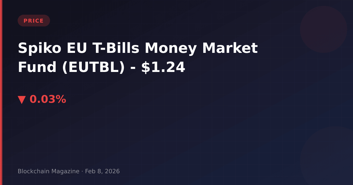Spiko eu t-bills money market fund (eutbl) price today | live chart & market data