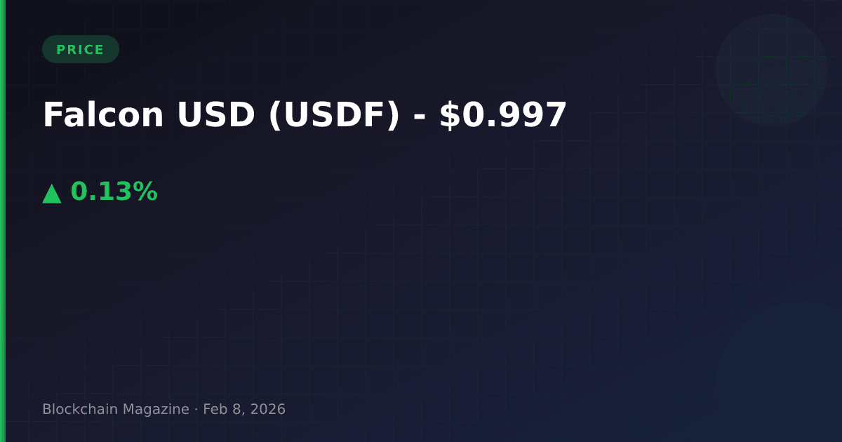 Falcon usd (usdf) price today, live chart & market cap | #43 crypto